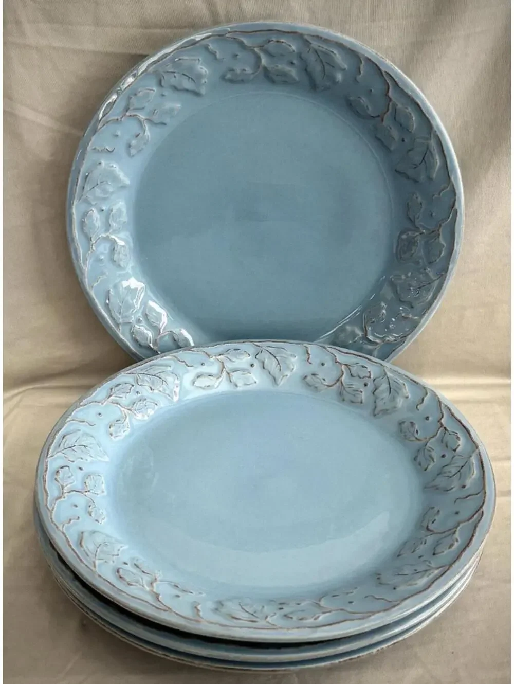 RARE Longaberger VINTAGE VINE / BLUE MIST Dinner Plate
